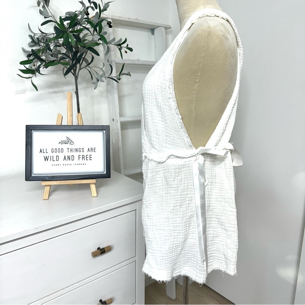 Spiritual Gangster White Gauze Romper Size Small - Picture 14 of 14
